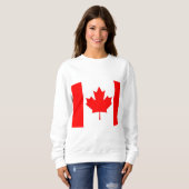 Sweatshirt Drapeau-Canadien (Devant entier)
