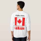 Sweatshirt Drapeau canadien avec votre nom (Dos entier)