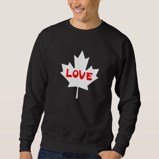 Sweatshirt Drapeau canadien Canada Feuille d'érable (Devant)