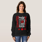 Sweatshirt Drapeau canadien Maple Leaf à l'extérieur du Canad (Devant entier)