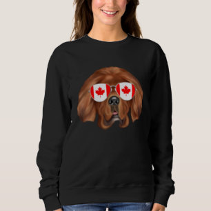 Sweatshirt Drapeau canadien Mastiff tibétain Chien Canada Poc