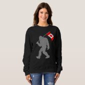 Sweatshirt Drapeau canadien sur drapeau canadien (Devant entier)