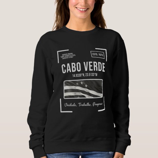 Sweatshirt Drapeau capverdien Cabo Verde Cap verdien (Devant)