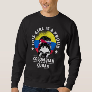 Sweatshirt Drapeau Colombie Cuba Femme Adulte Fille Citoyenne