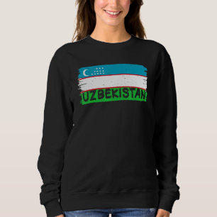 Sweatshirt Drapeau cool Ouzbékistan