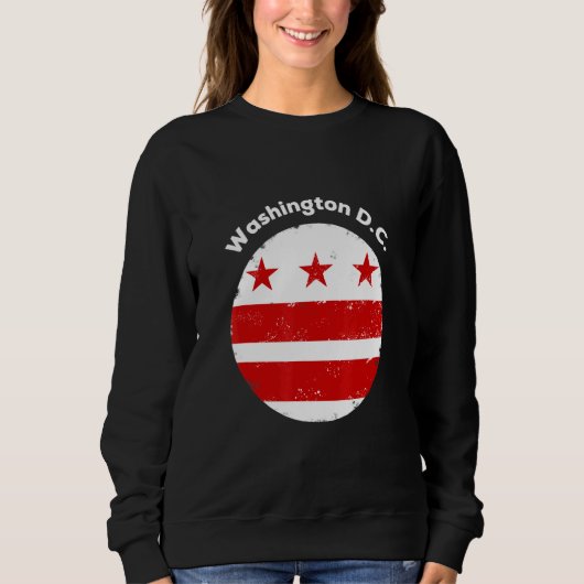 Sweatshirt Drapeau cool Washington Dc Design Pour Tous Les Âg (Devant)