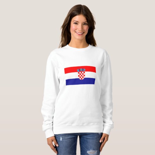 Sweatshirt Drapeau croate (Devant entier)