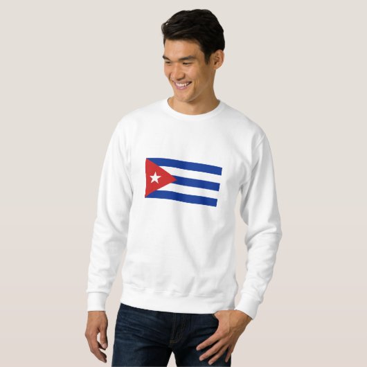 Sweatshirt Drapeau Cuba (Devant entier)