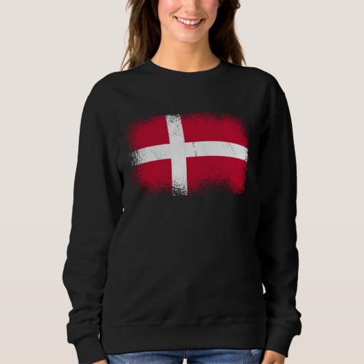 Sweatshirt Drapeau danois Danemark (Devant)