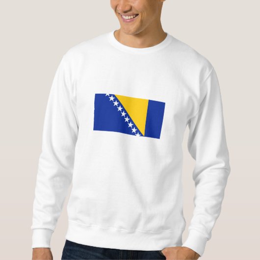 Sweatshirt Drapeau de Bosnie-Herzégovine patriotique (Devant)