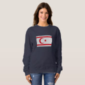 Sweatshirt Drapeau de Chypre du Nord (Devant entier)