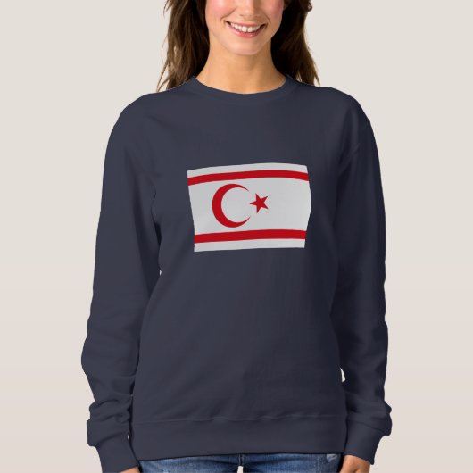 Sweatshirt Drapeau de Chypre du Nord (Devant)