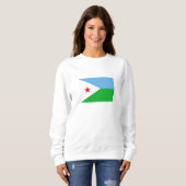 Sweatshirt Drapeau de Djibouti (Devant entier)