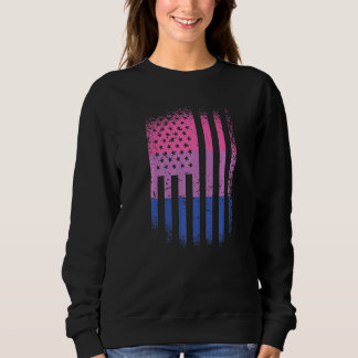 Sweatshirt Drapeau de fierté Bi Lgbtq Fierté Usa