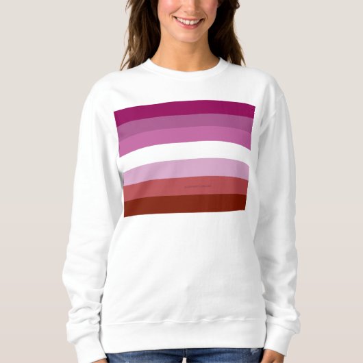 Sweatshirt Drapeau de fierté lesbienne de SlipperyJoe féminin (Devant)