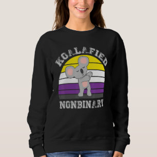 Sweatshirt Drapeau de fierté non binaire Koalafied Koala Non