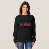Sweatshirt Drapeau de fierté polyamour Non une phase Polyamou (Devant entier)