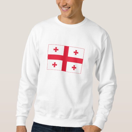 Sweatshirt Drapeau de Géorgie (Devant)