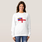 Sweatshirt Drapeau de Herm (Devant entier)