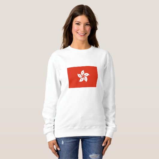 Sweatshirt Drapeau de Hong Kong (Devant entier)