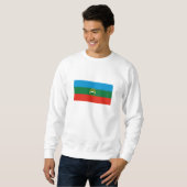 Sweatshirt Drapeau de Karatchaï Tcherkessie (Devant entier)