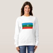 Sweatshirt Drapeau de Karatchaï Tcherkessie (Devant entier)