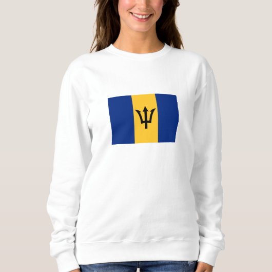 Sweatshirt Drapeau de la Barbade patriotique (Devant)