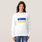 Sweatshirt Drapeau de la Buryatia patriotique (Devant entier)