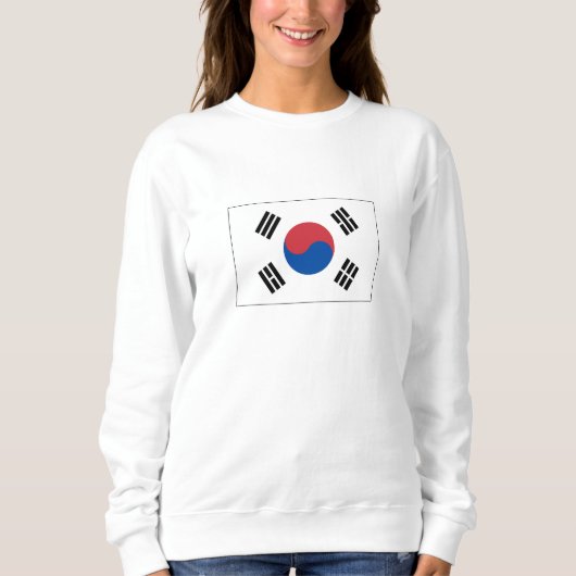 Sweatshirt Drapeau de la Corée du Sud (Devant)