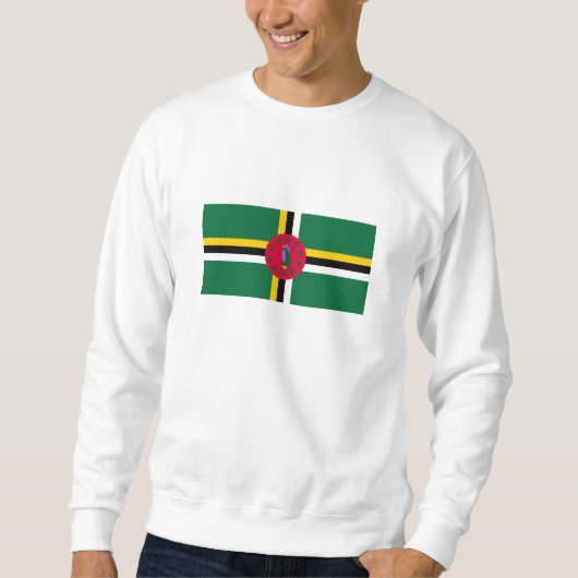 Sweatshirt Drapeau de la Dominique (Devant)