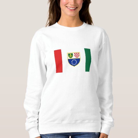 Sweatshirt Drapeau de la Fédération de Bosnie (Devant)