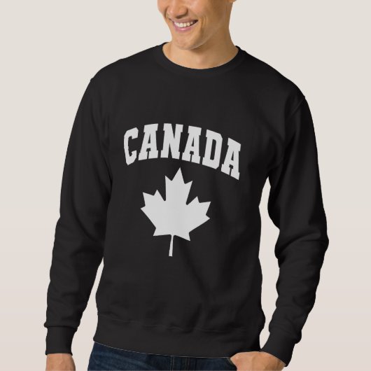 Sweatshirt Drapeau de la Feuille d'érable du Canada (Devant)