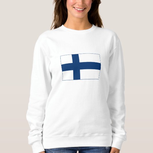 Sweatshirt Drapeau de la Finlande (Devant)