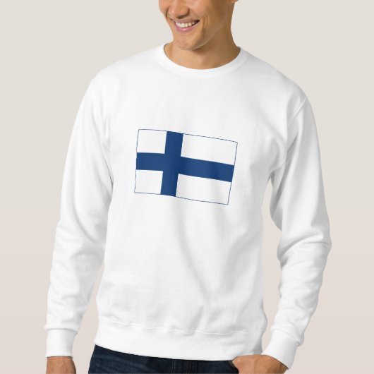 Sweatshirt Drapeau de la Finlande (Devant)