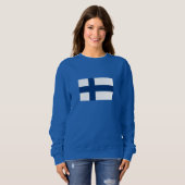 Sweatshirt Drapeau de la Finlande (Devant entier)