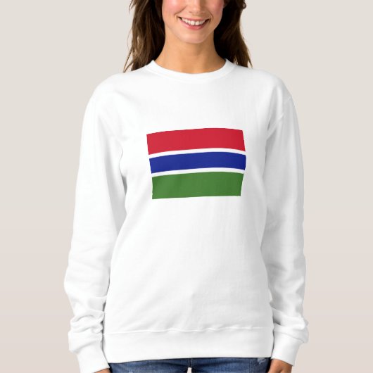 Sweatshirt Drapeau de la Gambie (Devant)