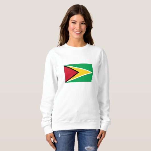 Sweatshirt Drapeau de la Guyane (Devant entier)