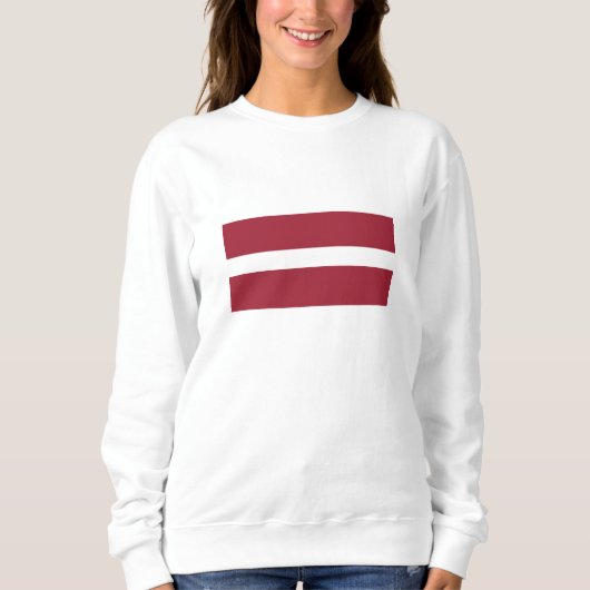 Sweatshirt Drapeau de la Lettonie (Devant)