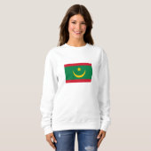 Sweatshirt Drapeau de la Mauritanie (Devant entier)