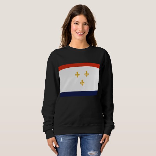 Sweatshirt Drapeau de La Nouvelle-Orléans (Devant entier)