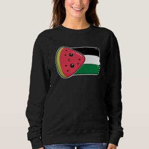 Sweatshirt Drapeau de la Palestine mignonne avec Palestin san