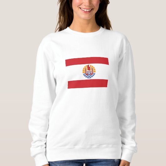 Sweatshirt Drapeau de la Polynésie française (Devant)