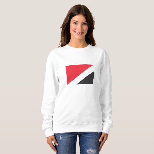Sweatshirt Drapeau de la Principauté de Sealand (Devant entier)