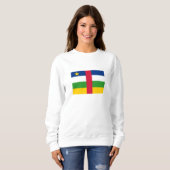 Sweatshirt Drapeau de la République centrafricaine (Devant entier)