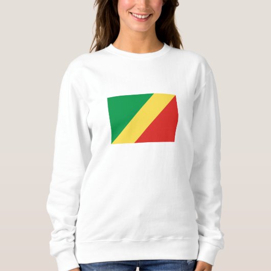 Sweatshirt Drapeau de la République du Congo (Devant)
