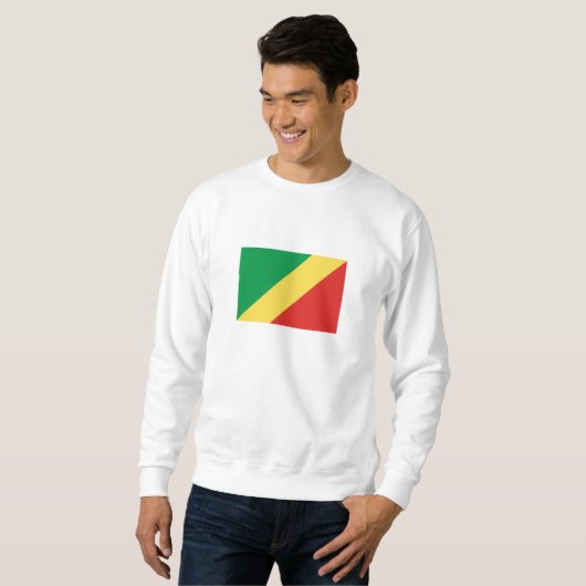 Sweatshirt Drapeau de la République du Congo (Devant entier)