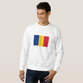 Sweatshirt Drapeau de la Roumanie (Devant entier)