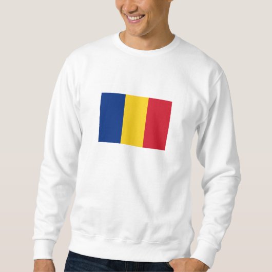 Sweatshirt Drapeau de la Roumanie (Devant)