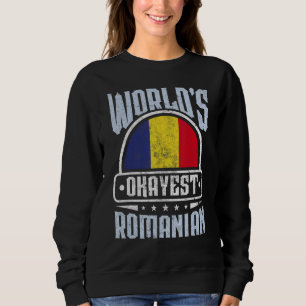 Sweatshirt Drapeau de la Roumanie Fiers Roumains Hommes & Fem