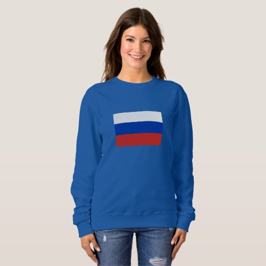 Sweatshirt Drapeau de la Russie (Devant entier)